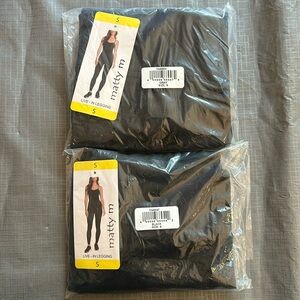 NWT BUNDLE of TWO Matty M High Waist Live-in Leggings - size S